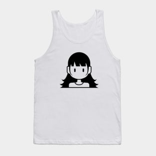 Minimalism Girl #10 Tank Top